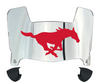 SMU Mustangs Mini Football Helmet Visor Shield w/ Clips - PICK VISOR & LOGO COLOR