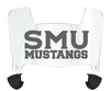 SMU Mustangs Mini Football Helmet Visor Shield w/ Clips - PICK VISOR & LOGO COLOR
