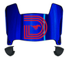 SMU Mustangs Mini Football Helmet Visor Shield w/ Clips - PICK VISOR & LOGO COLOR