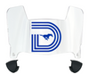 SMU Mustangs Mini Football Helmet Visor Shield w/ Clips - PICK VISOR & LOGO COLOR
