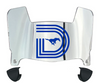 SMU Mustangs Mini Football Helmet Visor Shield w/ Clips - PICK VISOR & LOGO COLOR