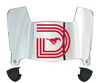 SMU Mustangs Mini Football Helmet Visor Shield w/ Clips - PICK VISOR & LOGO COLOR