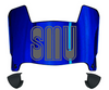 SMU Mustangs Mini Football Helmet Visor Shield w/ Clips - PICK VISOR & LOGO COLOR