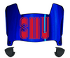 SMU Mustangs Mini Football Helmet Visor Shield w/ Clips - PICK VISOR & LOGO COLOR