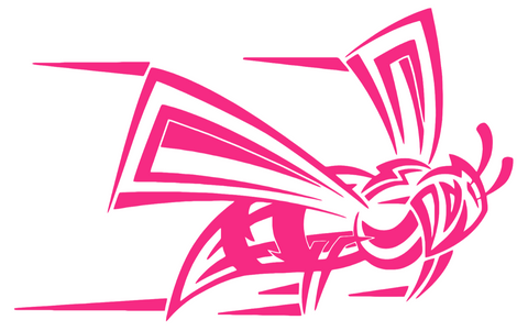 Sacramento State Hornets HOT PINK Mascot Logo Premium DieCut Vinyl Decal PICK SIZE
