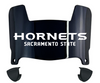 Sacramento State Hornets Mini Football Helmet Visor Shield w/ Clips - PICK VISOR & LOGO COLOR