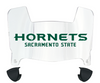 Sacramento State Hornets Mini Football Helmet Visor Shield w/ Clips - PICK VISOR & LOGO COLOR
