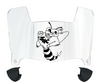 Sacramento State Hornets Mini Football Helmet Visor Shield w/ Clips - PICK VISOR & LOGO COLOR
