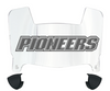 Sacred Heart Pioneers Mini Football Helmet Visor Shield w/ Clips - PICK VISOR & LOGO COLOR