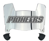Sacred Heart Pioneers Mini Football Helmet Visor Shield w/ Clips - PICK VISOR & LOGO COLOR