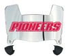 Sacred Heart Pioneers Mini Football Helmet Visor Shield w/ Clips - PICK VISOR & LOGO COLOR