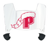 Sacred Heart Pioneers Mini Football Helmet Visor Shield w/ Clips - PICK VISOR & LOGO COLOR