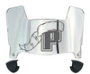 Sacred Heart Pioneers Mini Football Helmet Visor Shield w/ Clips - PICK VISOR & LOGO COLOR