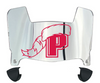 Sacred Heart Pioneers Mini Football Helmet Visor Shield w/ Clips - PICK VISOR & LOGO COLOR