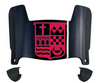 Sacred Heart Pioneers Mini Football Helmet Visor Shield w/ Clips - PICK VISOR & LOGO COLOR