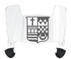 Sacred Heart Pioneers Mini Football Helmet Visor Shield w/ Clips - PICK VISOR & LOGO COLOR