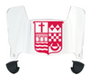 Sacred Heart Pioneers Mini Football Helmet Visor Shield w/ Clips - PICK VISOR & LOGO COLOR