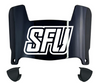 Saint Francis Red Flash Mini Football Helmet Visor Shield w/ Clips - PICK VISOR & LOGO COLOR