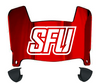 Saint Francis Red Flash Mini Football Helmet Visor Shield w/ Clips - PICK VISOR & LOGO COLOR