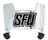 Saint Francis Red Flash Mini Football Helmet Visor Shield w/ Clips - PICK VISOR & LOGO COLOR