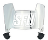 Saint Francis Red Flash Mini Football Helmet Visor Shield w/ Clips - PICK VISOR & LOGO COLOR