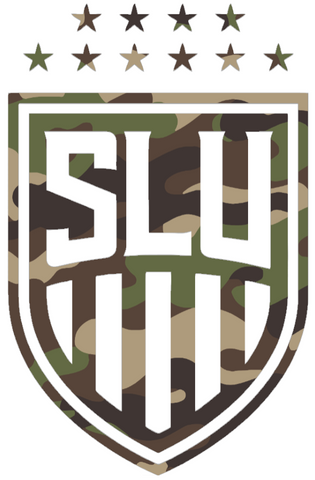 Saint Louis Billikens Woodland Camo Camouflage Alternate Logo Premium DieCut Vinyl Decal PICK SIZE