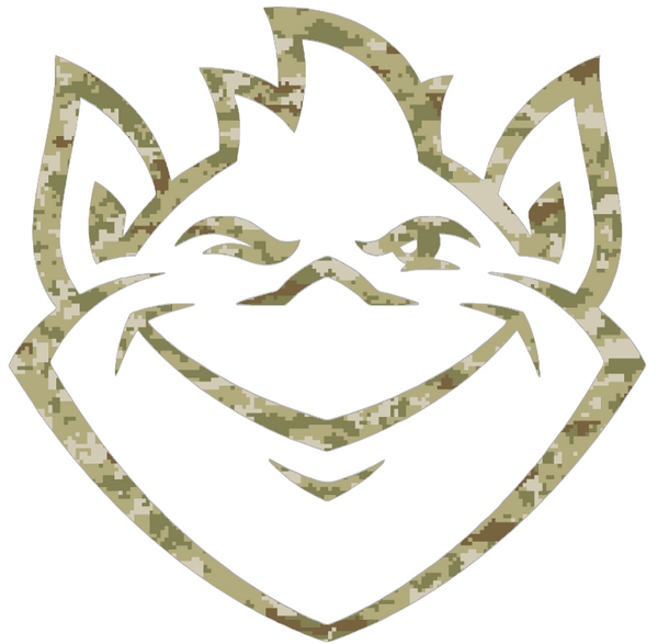 Saint Louis Billikens Team Logo Salute to Service Camouflage Camo Vinyl Decal PICK SIZE