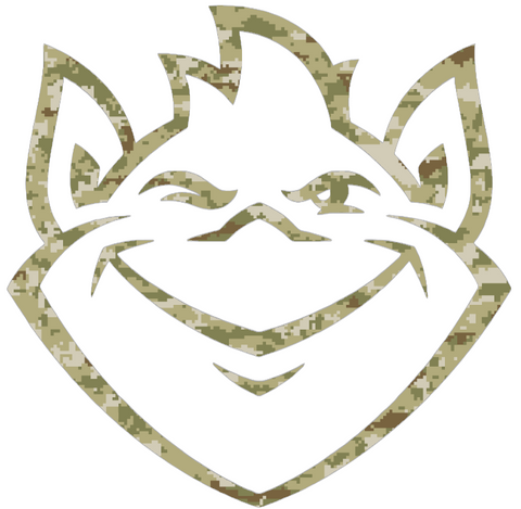 Saint Louis Billikens Team Logo Salute to Service Camouflage Camo Vinyl Decal PICK SIZE