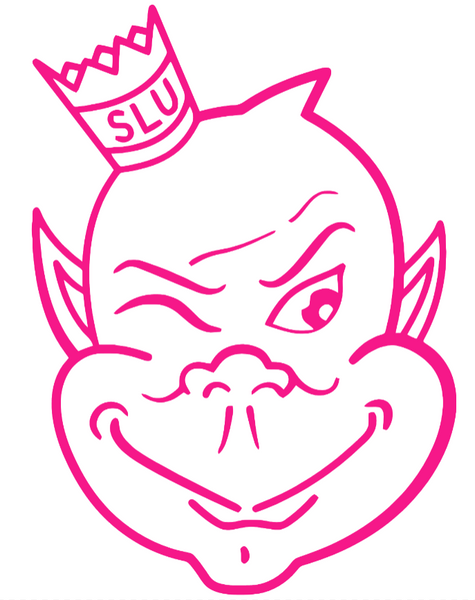 Saint Louis Billikens Hot Pink Retro Throwback Logo Premium DieCut Vinyl Decal PICK SIZE
