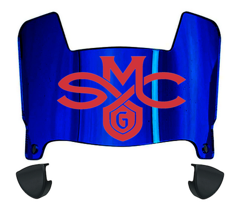 Saint Marys Gaels Mini Football Helmet Visor Shield w/ Clips - PICK VISOR & LOGO COLOR