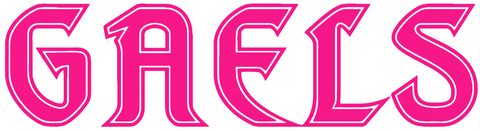 Saint Marys Gaels Hot Pink Team Name Logo Premium DieCut Vinyl Decal PICK SIZE