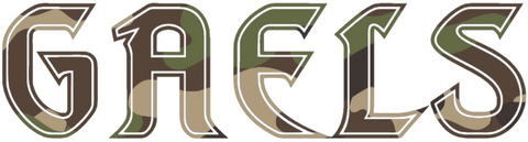 Saint Marys Gaels Woodland Camo Camouflage Team Name Logo Premium DieCut Vinyl Decal PICK SIZE