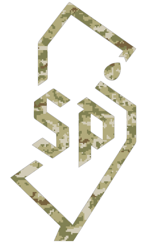 Saint Peters Peacocks NJ State Logo Salute to Service Camouflage Camo Vinyl Decal PICK SIZE