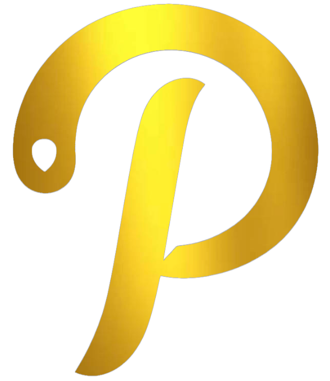 Saint Peters Peacocks GOLD CHROME MIRROR P Logo Premium DieCut Vinyl Decal PICK SIZE