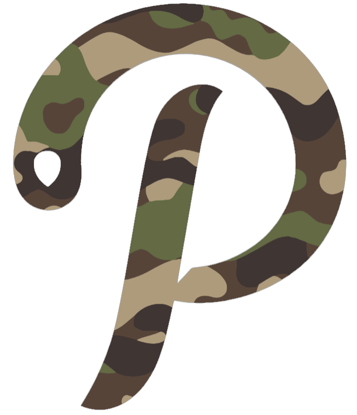 Saint Peters Peacocks Woodland Camo Camouflage P Logo Premium DieCut Vinyl Decal PICK SIZE