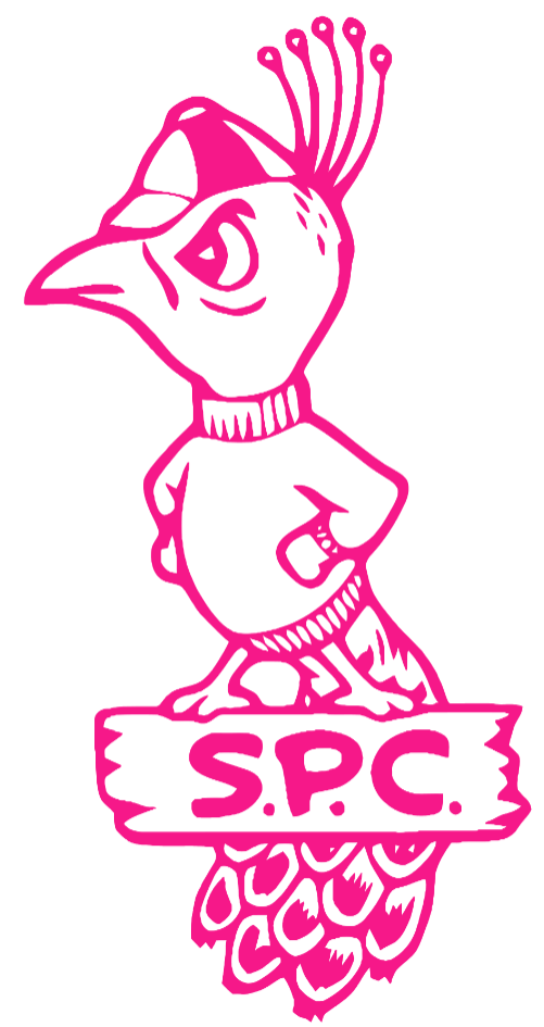 Saint Peters Peacocks Hot Pink Retro Throwback Logo Premium DieCut Vinyl Decal PICK SIZE