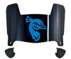Saint Peters Peacocks Mini Football Helmet Visor Shield w/ Clips - PICK VISOR & LOGO COLOR