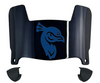 Saint Peters Peacocks Mini Football Helmet Visor Shield w/ Clips - PICK VISOR & LOGO COLOR