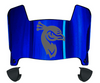 Saint Peters Peacocks Mini Football Helmet Visor Shield w/ Clips - PICK VISOR & LOGO COLOR