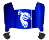 Saint Peters Peacocks Mini Football Helmet Visor Shield w/ Clips - PICK VISOR & LOGO COLOR