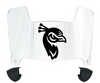 Saint Peters Peacocks Mini Football Helmet Visor Shield w/ Clips - PICK VISOR & LOGO COLOR