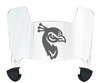 Saint Peters Peacocks Mini Football Helmet Visor Shield w/ Clips - PICK VISOR & LOGO COLOR