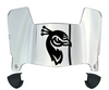 Saint Peters Peacocks Mini Football Helmet Visor Shield w/ Clips - PICK VISOR & LOGO COLOR