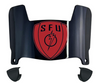 Saint Francis Red Flash Mini Football Helmet Visor Shield w/ Clips - PICK VISOR & LOGO COLOR
