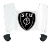 Saint Francis Red Flash Mini Football Helmet Visor Shield w/ Clips - PICK VISOR & LOGO COLOR