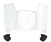 Saint Francis Red Flash Mini Football Helmet Visor Shield w/ Clips - PICK VISOR & LOGO COLOR