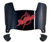Saint Francis Red Flash Mini Football Helmet Visor Shield w/ Clips - PICK VISOR & LOGO COLOR