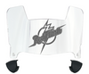 Saint Francis Red Flash Mini Football Helmet Visor Shield w/ Clips - PICK VISOR & LOGO COLOR