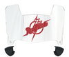 Saint Francis Red Flash Mini Football Helmet Visor Shield w/ Clips - PICK VISOR & LOGO COLOR