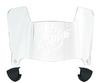 Saint Francis Red Flash Mini Football Helmet Visor Shield w/ Clips - PICK VISOR & LOGO COLOR